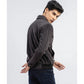 Grey Tweed Wool Blended Classic Collar Jacket