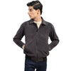 Grey Tweed Wool Blended Classic Collar Jacket