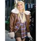Gwen Stefani Brown Shearling Jacket