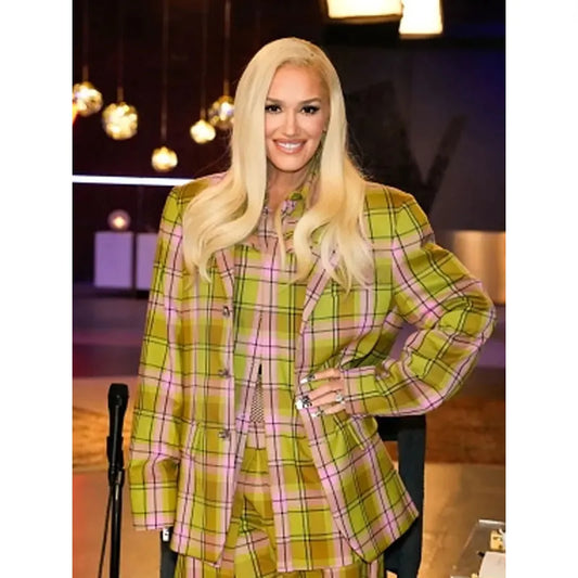 Gwen Stefani The Voice S26 Plaid Suit