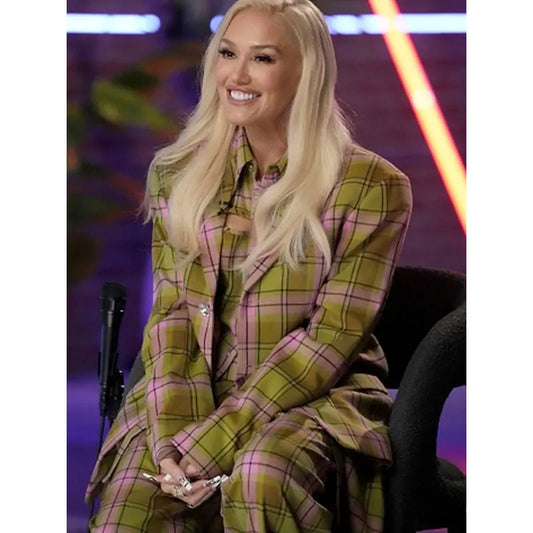 Gwen Stefani The Voice S26 Plaid Suit