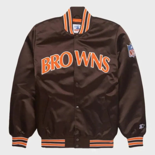 HOMAGE X Starter Browns Satin Jacket