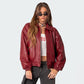 Halley Faux Leather Bomber Jacket