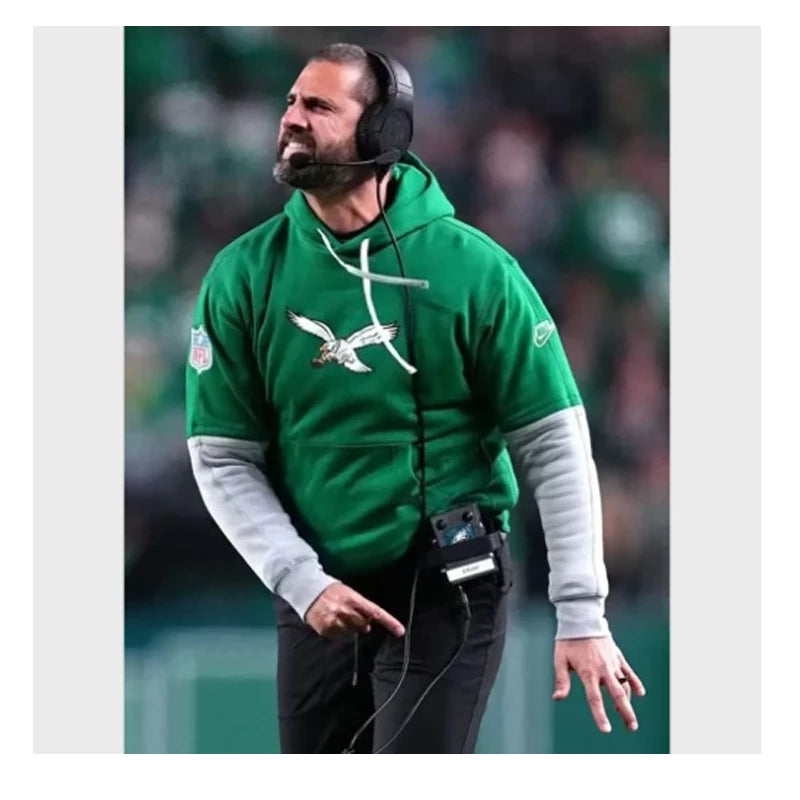 Nick Sirianni Eagles Kelly Green Hoodie