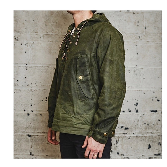 Heat Strap The Waxed Anorak Hoodie