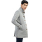 Heather Grey Wool Blended Long Coat