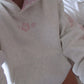 Hibiscus Hoodie in Heather Blush