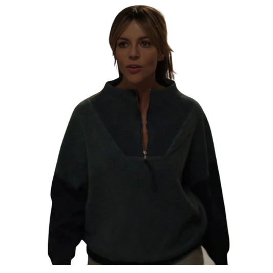 High Potential Kaitlin Olson Half Zip Sweatshirt