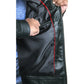 Nivira Black Biker Quilted Leather Jacket