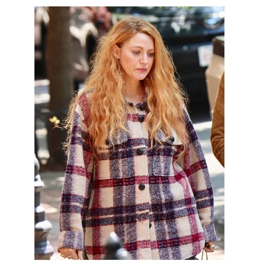 It Ends With Us Lily Boom Plaid Jacket