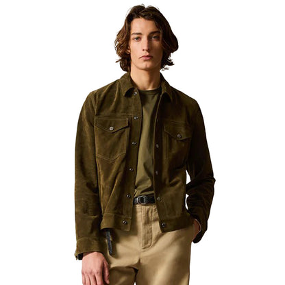Italian Suede Snap Dylan Jacket