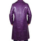 Joker Suicide Squad Jared Leto Purple Trench Coat