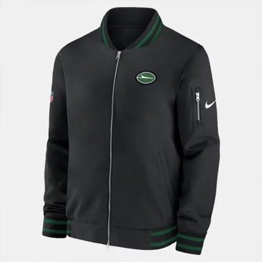 Jeff Ulbrich New York Jets Sideline Bomber Jacket