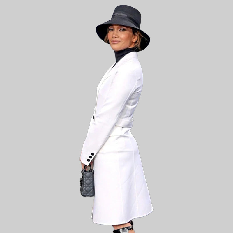 Unstoppable Premiere Jennifer Lopez White Coat