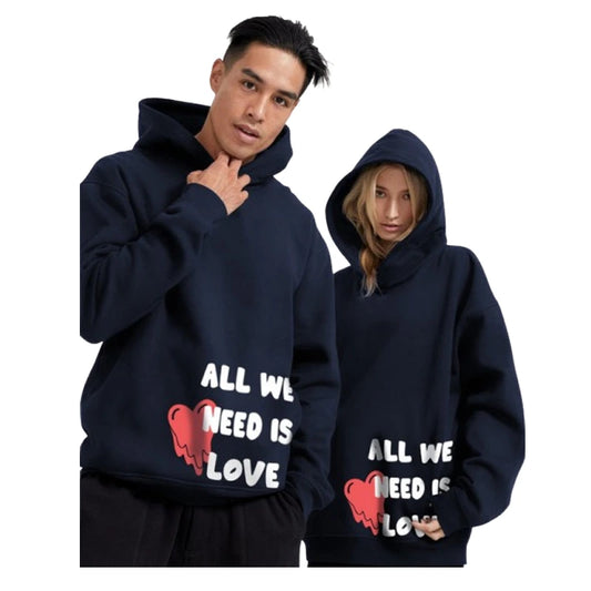 Jupiter Hotep All We Need Is Love Printed Hoodie