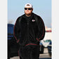 Kansas City Chiefs Black Velour Tracksuit
