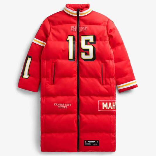 Kansas City Chiefs Off Season x NFL Player Puffer Long Coat