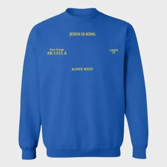 Kanye West Jesus Is King Sweatshirt Blue
