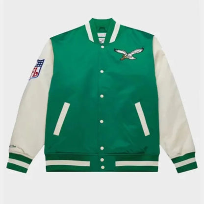 Kelly Green Philadelphia Eagles Primetime Philly Special Jacket Front