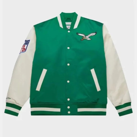 Kelly Green Philadelphia Eagles Primetime Philly Special Jacket Front