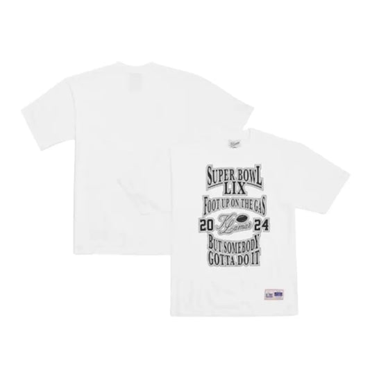 Kendrick Lamar Super Bowl LIX Foot Up On The Gas T-Shirt