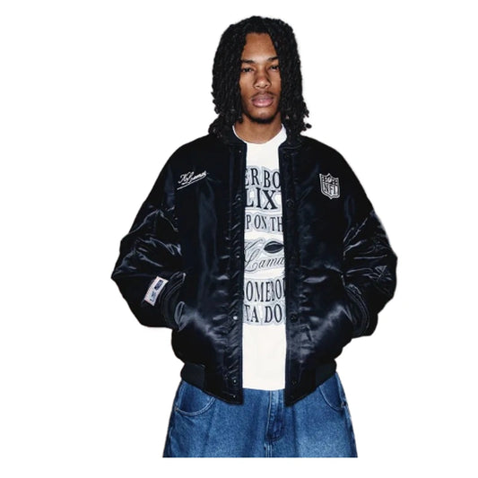 Kendrick Lamar’s Super Bowl Merch Satin Jacket