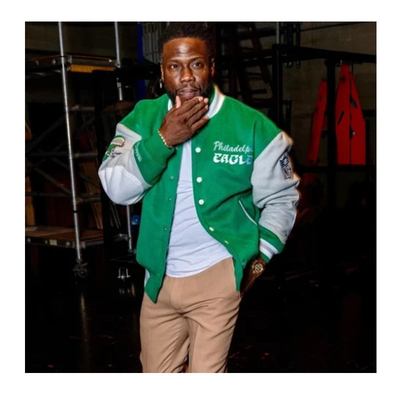 Kevin Hart Philadelphia Eagles Varsity Jacket