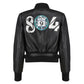 Women’s 804 Black Bomber Leather Jacket