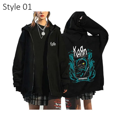 Korn Rock Band Hoodie