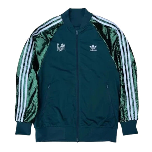 Korn X Adidas Sequin Green Tracksuit