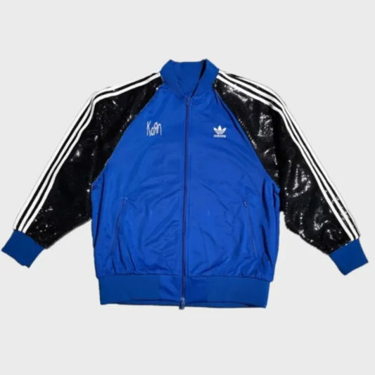 Korn x Adidas Black Sequin Track Jacket