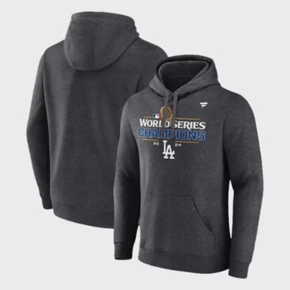 LA Dodgers World Series Champions Locker Room Hoodie Front &amp; Back