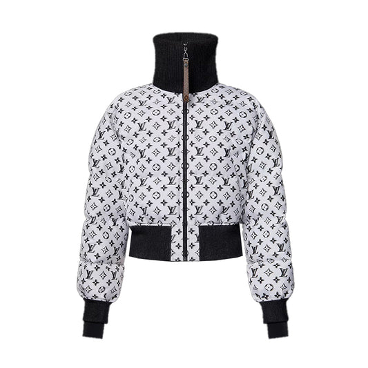 LV 3D Monogram Cropped Puffer Jacket