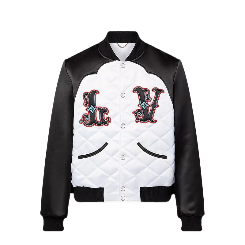 LV Bicolor Satin Bomber Jacket