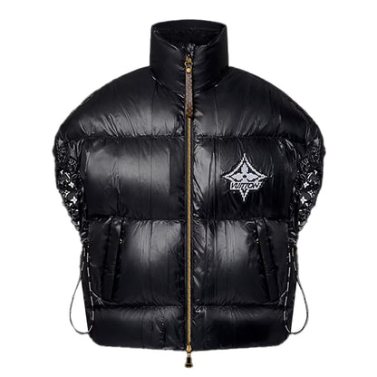LV Drawstring Detail Technical Puffer Jacket