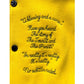 LV Letterman Yellow and Black Leather Jacket