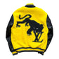 LV Letterman Yellow and Black Leather Jacket