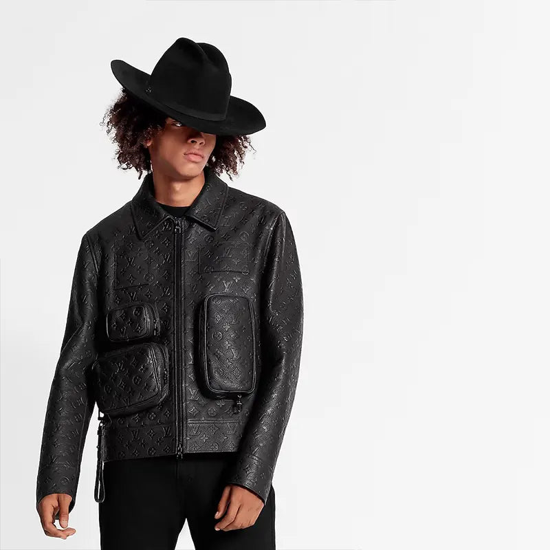 LV Monogram Embossed Utility Jacket