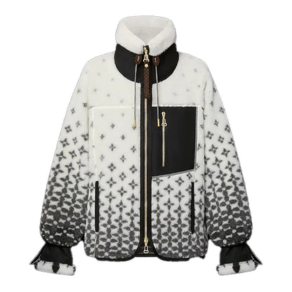 LV Ombré Monogram Fleece Jacket