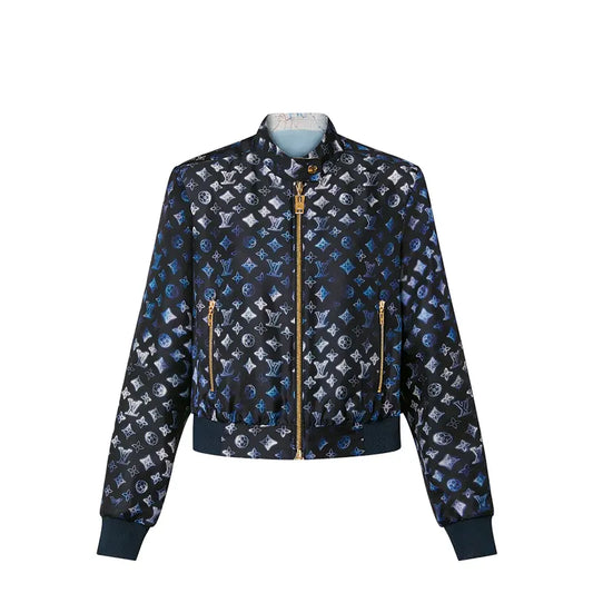 LV Reversible Map Print Bomber Jacket
