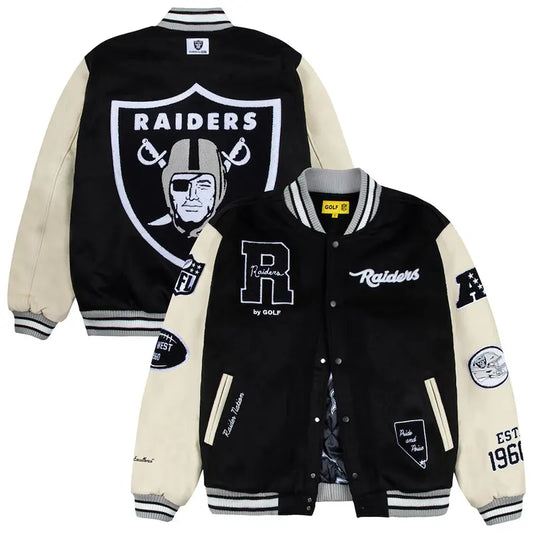 Las Vegas Raiders Golf Wang Letterman Jacket