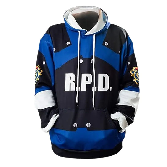 Leon Kennedy Hoodie Jacket 3D Print Cosplay Sweatshirt
