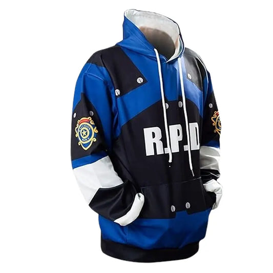 Leon Kennedy Hoodie Jacket 3D Print Cosplay Sweatshirt