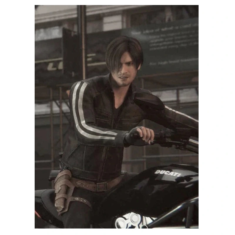 Leon Kennedy Resident Evil Vendetta Leather Jacket