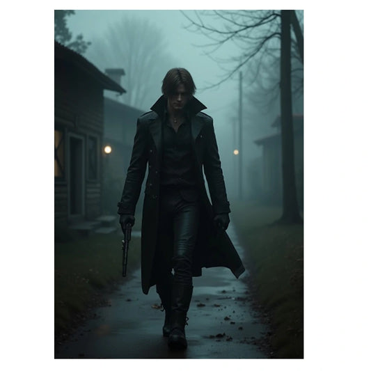 Leon Scott Kennedy Resident Evil 4 Leather Long Coat