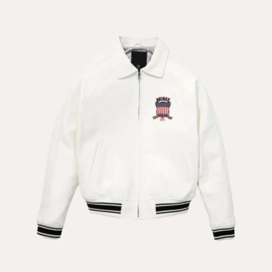 Lethal Bizzle Avirex White Jacket Front