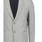 Light Grey Herringbone Wool & Cashmere Blazer