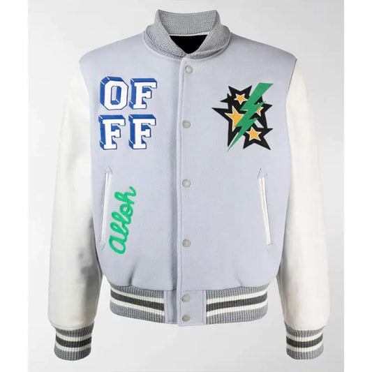 Lil Durk Off White Bomber Jacket