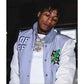 Lil Durk Off White Bomber Jacket