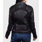 Women’s Black Quilted Leather Jacket